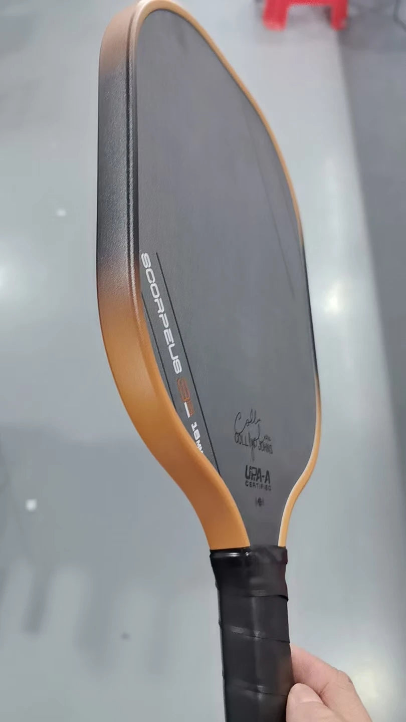 Scorpeus 3S Collin Johns Pickleball Paddle 16mm Thick Propulsion Core and Charged Carbon Surface Larger Sweet Spot