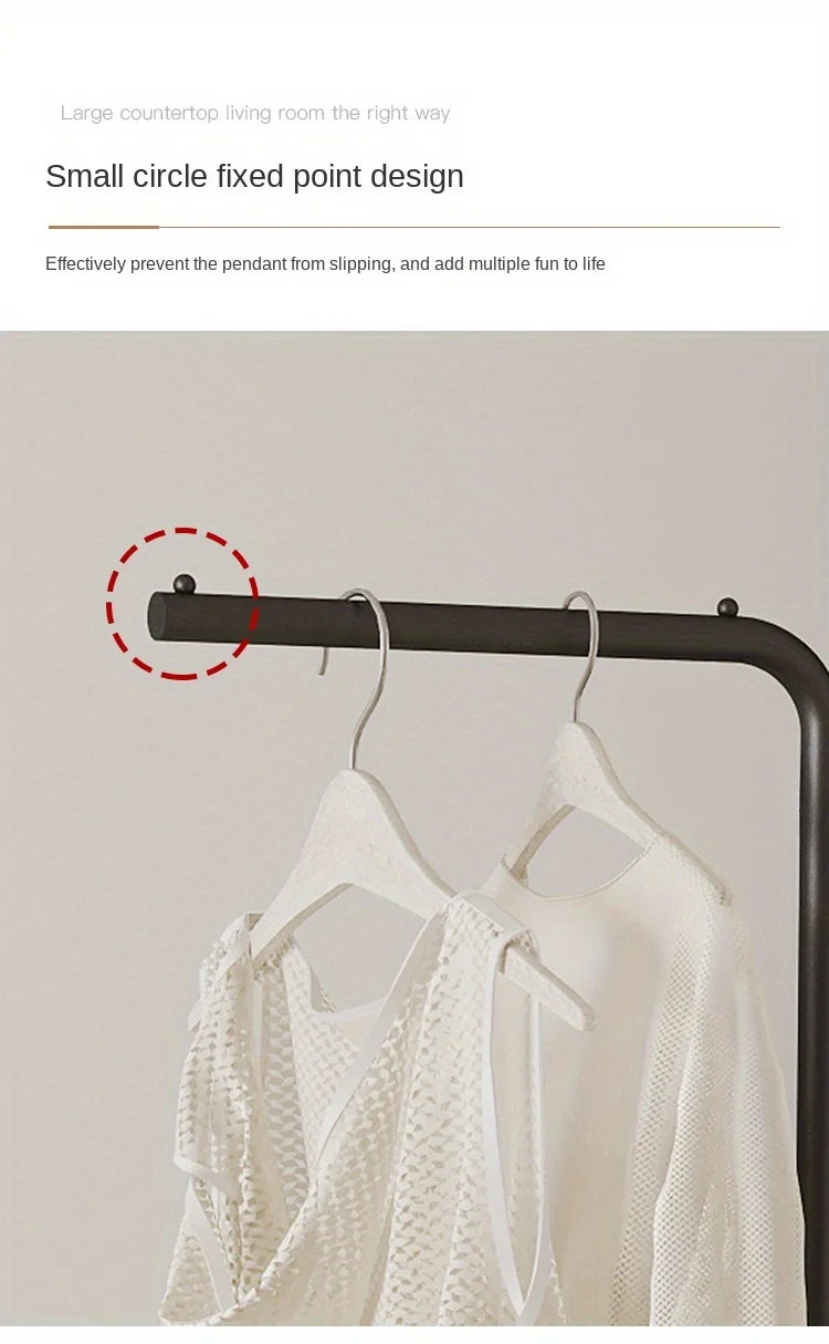 Scandinavian Modern Metal Valet Stand - Freestanding Multipurpose Suit Rack with Special Functions - Bedroom Clothing and Accessories