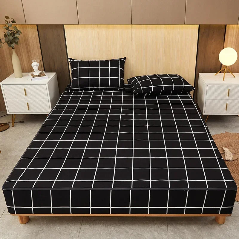 Waterproof Mattress Cover Six-Sided All Inclusive With Zipper Removable Bedspread Queen Breathable Mattress Protector