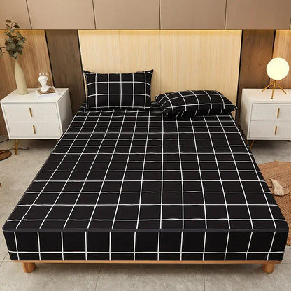 Waterproof Mattress Cover Six-Sided All Inclusive With Zipper Removable Bedspread Queen Breathable Mattress Protector