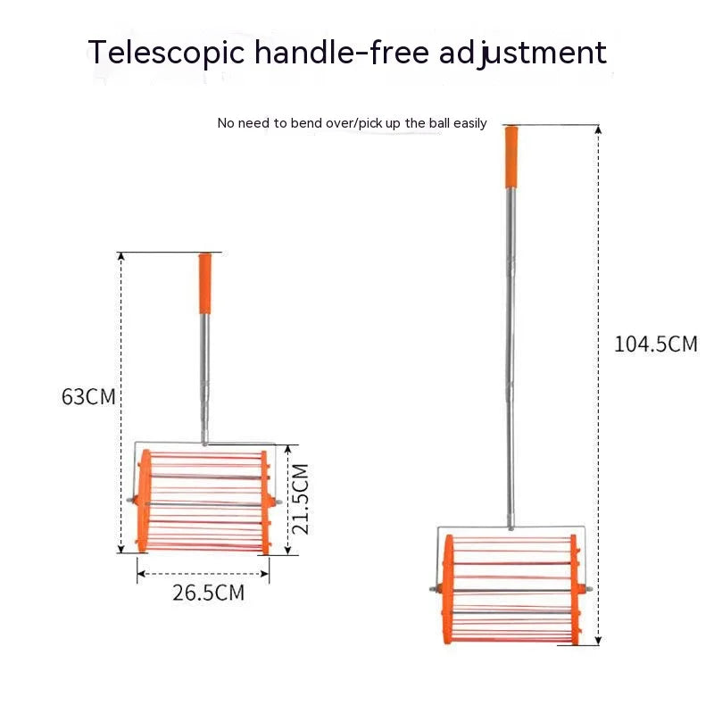 High Quality  table tennis ball picker drum type telescopic convenient pick up  table tennis balls