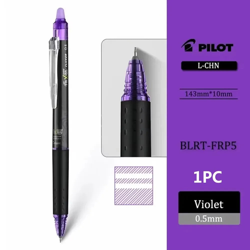 Japan Pilot Erasable Gel Pen BLRT-FRP5 New ST Tip Friction Erasable Colored Ink. 5mm School Cute Stationery Pens for Writing