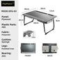 MUMUCC Portable Bed Table For Laptop Folding With Foldable Cushion,Handle,Slot And Mouse Pad, Wooden Gaming Desk