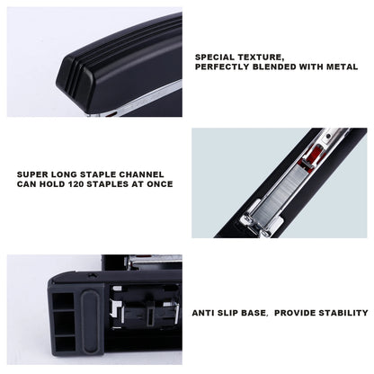 Eagle LONG-ARM Stapler With Built-in Ruler & Adjustable Paper Guide, Rotatable anvil, school and office binding supplies