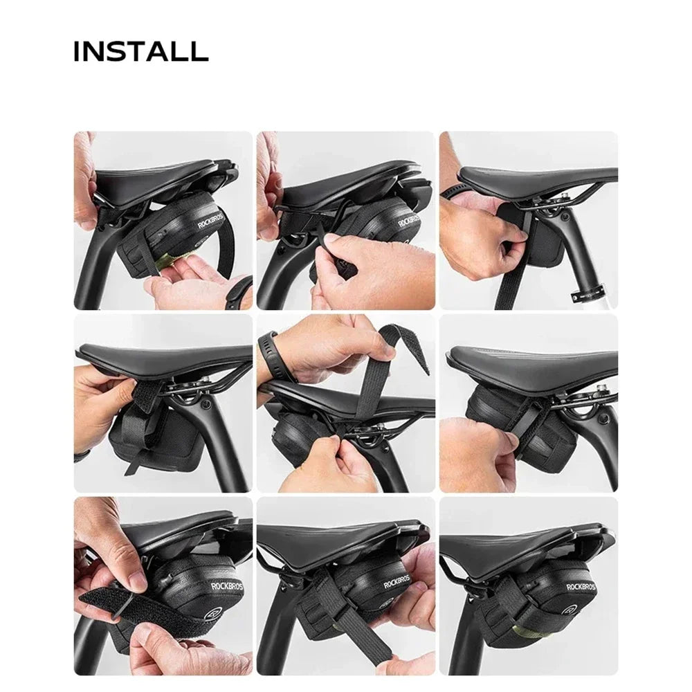 FZCSPEED Bicycle Underseat Bag Bicycle Saddle Bag Bicycle Accessory Organizer for Mountain Road Bike