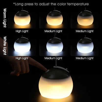 WEST BIKING Camping Tent Hanging Light Portable Camping Lanterns USB Rechargeable Led Light Camp Lamp for Outdoor Emergency