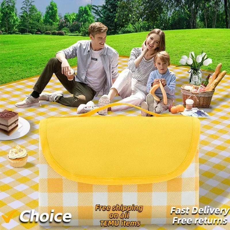 New Picnic Mat Moisture-proof Mat Thickened Outdoor Picnic Camping Beach Tent Floor Mat Waterproof Lawn Mat Portable Outing