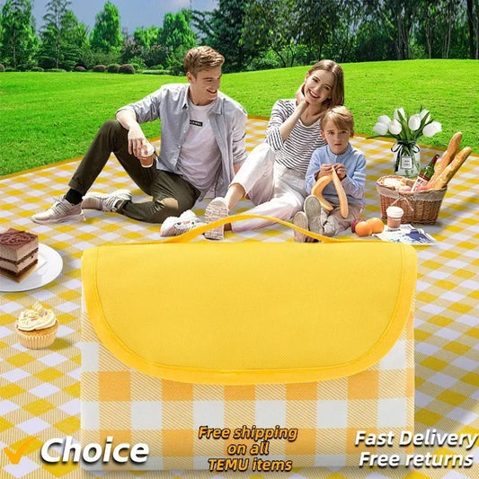 New Picnic Mat Moisture-proof Mat Thickened Outdoor Picnic Camping Beach Tent Floor Mat Waterproof Lawn Mat Portable Outing