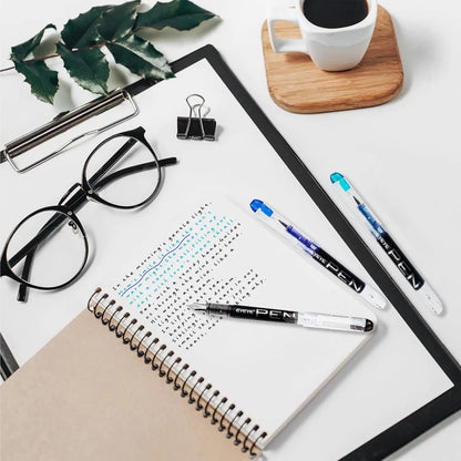 Disposable Fountain Pens, Straight Liquid Fountain Pens，for WritingQuick-Drying Ink Pen, Smooth-Writing Multicolor Art Supplies