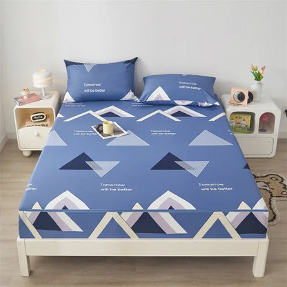 Waterproof Mattress Cover Six-Sided All Inclusive With Zipper Removable Bedspread Queen Breathable Mattress Protector