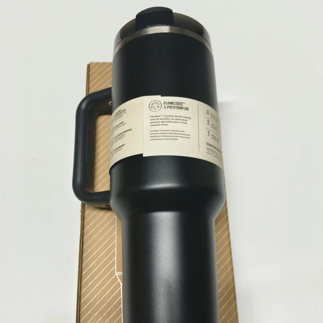 2025 Lidar com tampa de palha de aço inoxidável 30oz/40oz caneca parede dupla