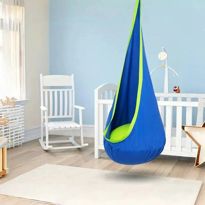 New Children's Hanging Chair Portable Parachute Cloth Swing Bed Indoor Courtyard Model with Inflatable Cushion Hanging Chair