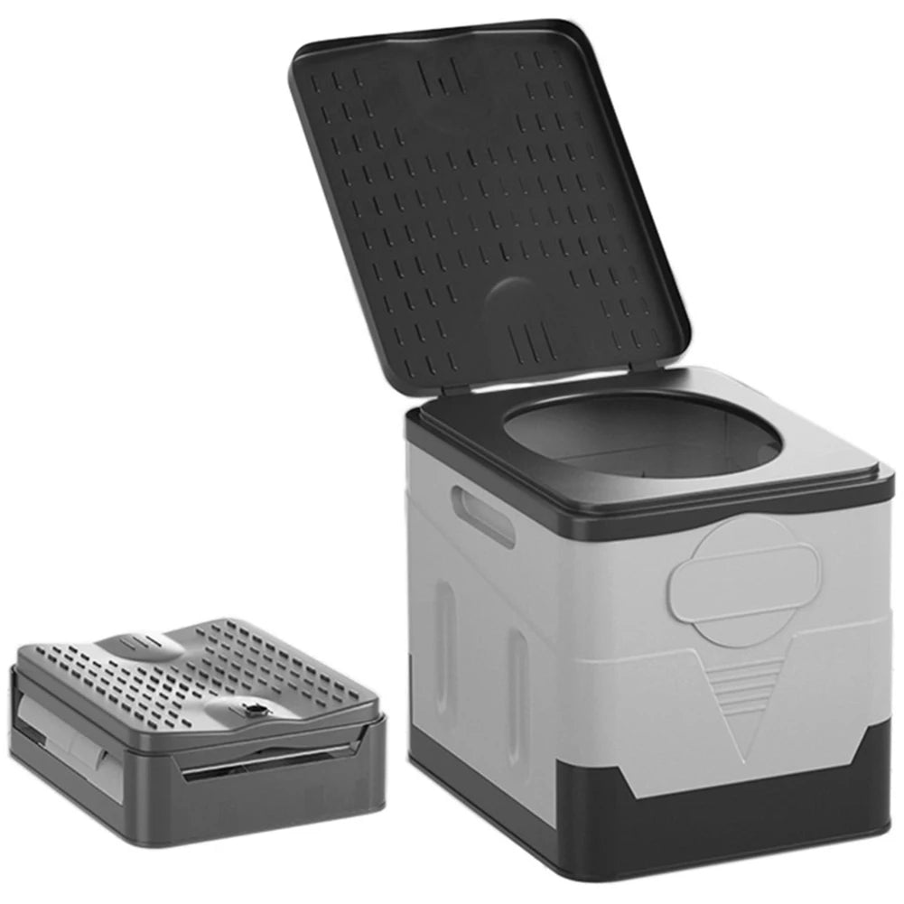 Plastic Portable Outdoor Toilet Tent Car Emergency Toilet with cover Travel Washable Camping Toilet Self-driving Picnic Seat