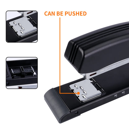 Eagle LONG-ARM Stapler With Built-in Ruler & Adjustable Paper Guide, Rotatable anvil, school and office binding supplies