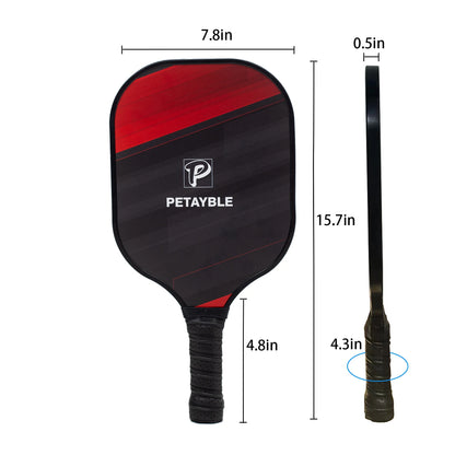 Pickleball Paddles, Fiberglass Surface Pickleball Set,USAPA Approved Set  Portable Racquet Gift Kit Indoor and Outdoor Exercise