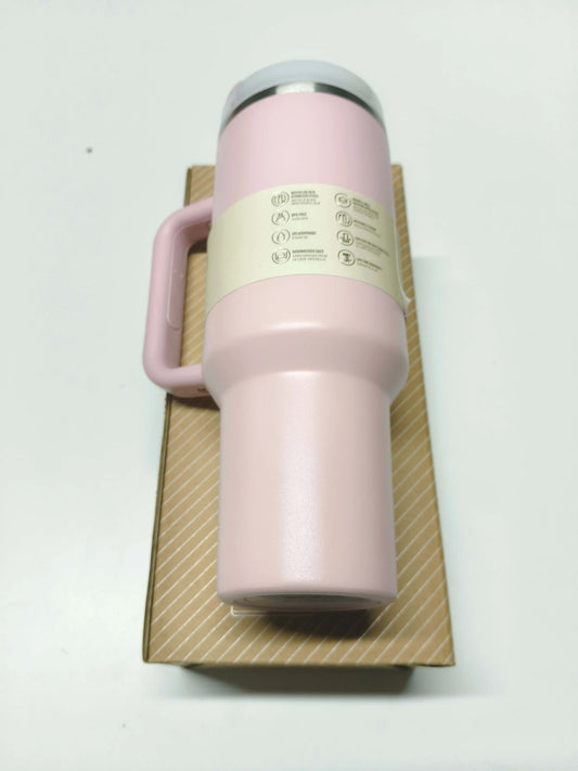2025 Lidar com tampa de palha de aço inoxidável 30oz/40oz caneca parede dupla