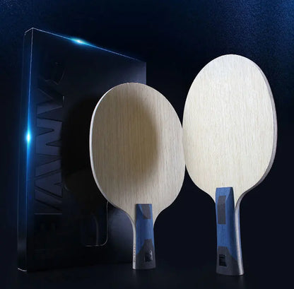 SANWEI 75 ALC Table Tennis Blade Professional 5 Wood 2 Outer ALC Carbon Ping Pong Blade with Original Packing Box