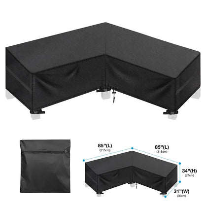 Outdoor Furniture Covers Waterproof Rain Snow Dust Wind-Proof Anti-UV Oxford Fabric For Garden Lawn Patio Table Chair Protection