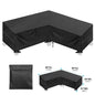 Outdoor Furniture Covers Waterproof Rain Snow Dust Wind-Proof Anti-UV Oxford Fabric For Garden Lawn Patio Table Chair Protection