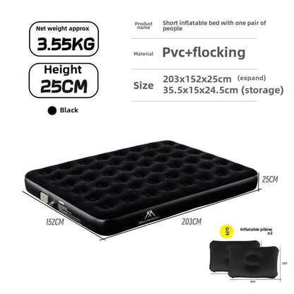 MOUNTAINHIKER Outdoor Inflatable Seating Mat Interior Air Mattress Mats Luxury Built-in Pump Thicken PVC Sleeping Bed Furniture