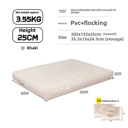 MOUNTAINHIKER Outdoor Inflatable Seating Mat Interior Air Mattress Mats Luxury Built-in Pump Thicken PVC Sleeping Bed Furniture