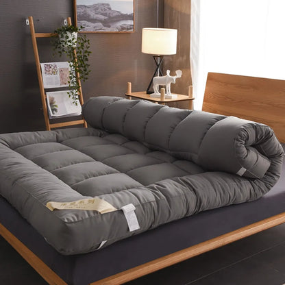 Soft Bed Mattress Student Dormitory Foldable Thick Bed Mattress Roll Up Floor Tatami Mat Adult Skin Friendly Breathable Sleeping