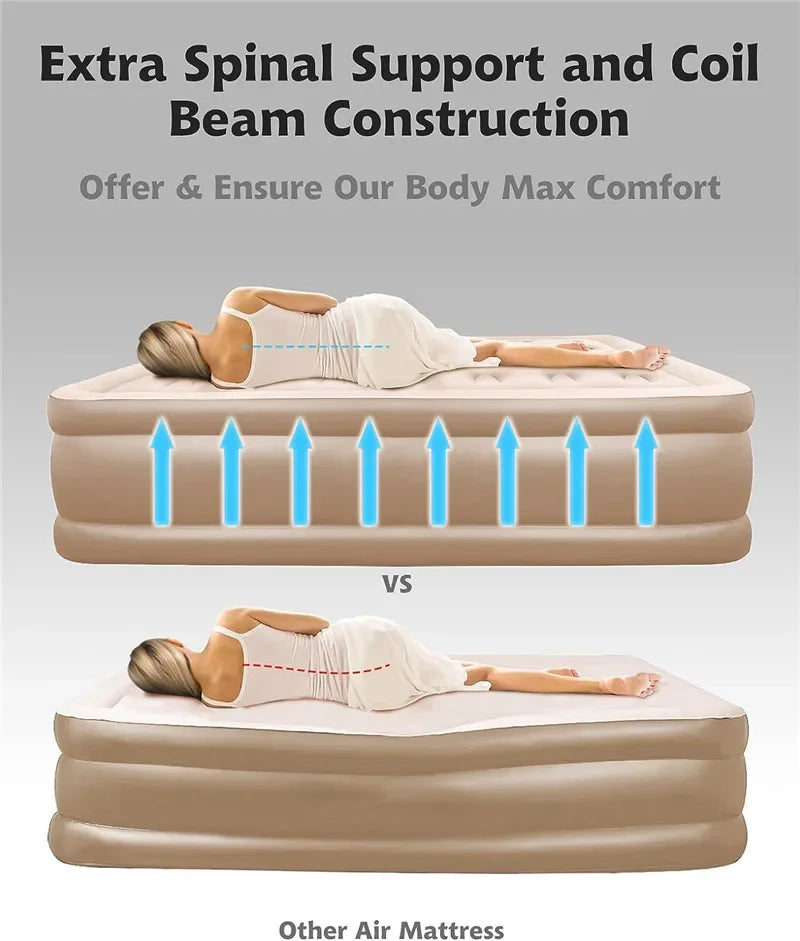 Outdoor Bed Air Cushion Nap Bed Heightening Thickening Air Mattress Inflatable Bed Home Single Air Mattress Double Camping Bed