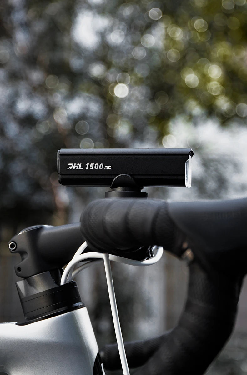 ROCKBROS Bike Light 1500LM5000mAh Type-C Bicycle Light Temperature Control  IPX6 Aluminum LED Light Front Lamp Cycling Headlight