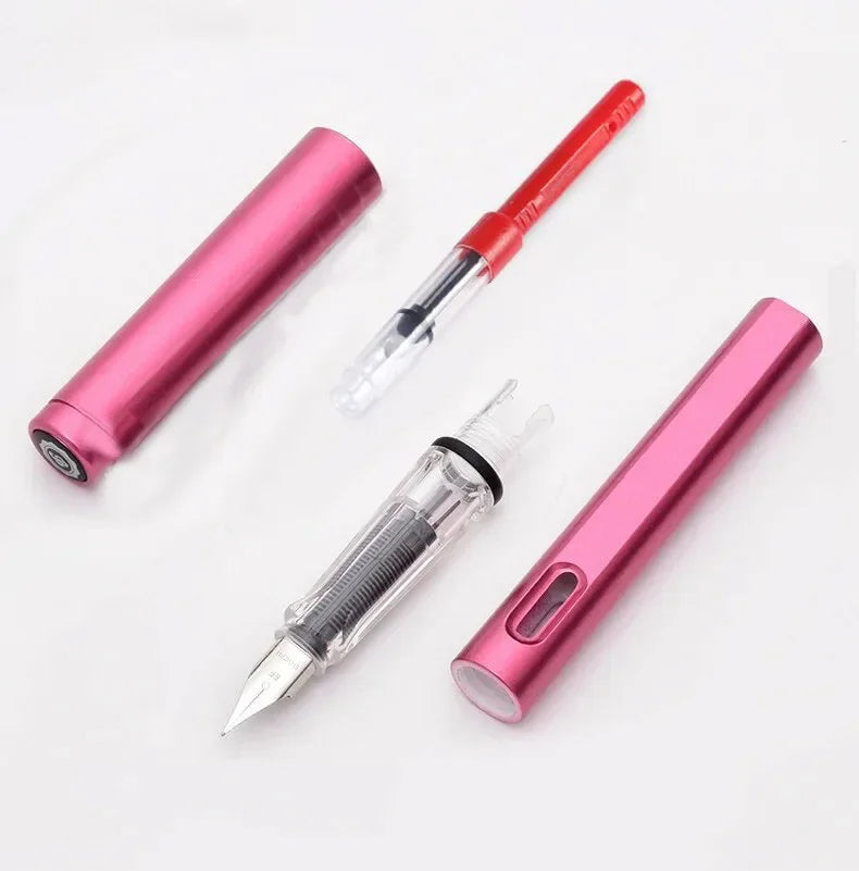 53Pcs Fountain Pen Replaceable Ink Set Black/Blue/Red ink EF School Pens Office Supplies Stationery for Writing Calligraphy Pen