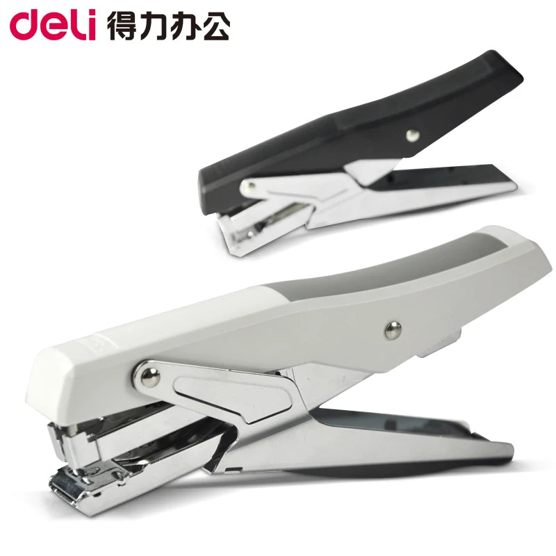 Deli 0329 Manual Plier Stapler Hand Hold Type Efforts Saving 20 Sheets 80g  Metal Stapler