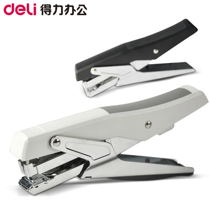 Deli 0329 Manual Plier Stapler Hand Hold Type Efforts Saving 20 Sheets 80g  Metal Stapler