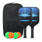 Pickleball Paddles Set Rackets Portable Racket Cover Carrying Bag Gift Kit USAPA Approved Indoor Outdoor Honeycomb Core 4 Balls