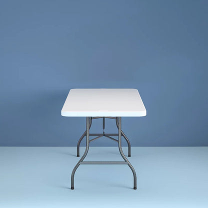 Cosco 6ft White Outdoor Garden Camping Picnic Table Portable Folding Table