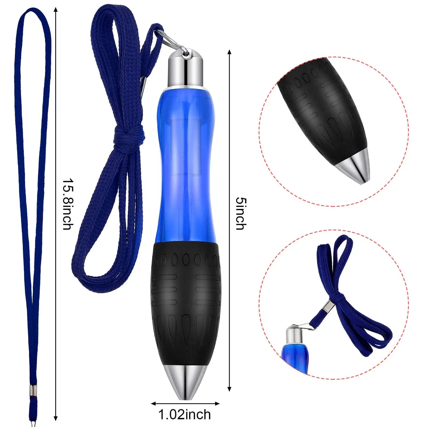 5Pcs Big Weighted Fat Pens for Parkinsons Patients, Essential Tremors, Arthritis Hand and Low Grip Strength