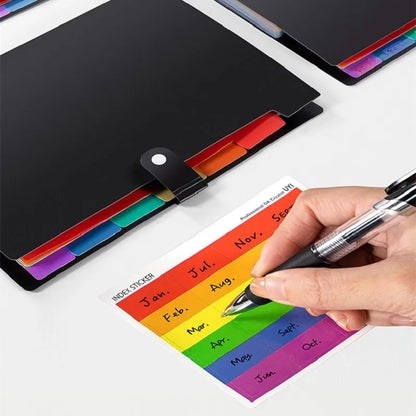 7 Layers Expanding A4 File Folder Storage Bag Test Paper Document Organizer File Briefcases School Stationery Office Supplies