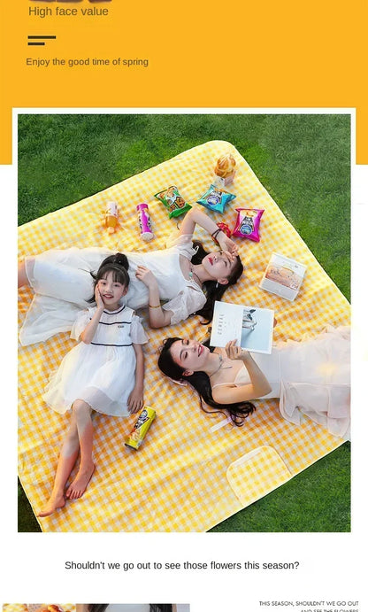 New Picnic Mat Moisture-proof Mat Thickened Outdoor Picnic Camping Beach Tent Floor Mat Waterproof Lawn Mat Portable Outing