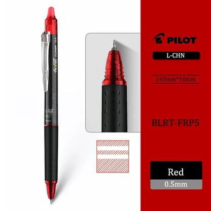 Japan Pilot Erasable Gel Pen BLRT-FRP5 New ST Tip Friction Erasable Colored Ink. 5mm School Cute Stationery Pens for Writing