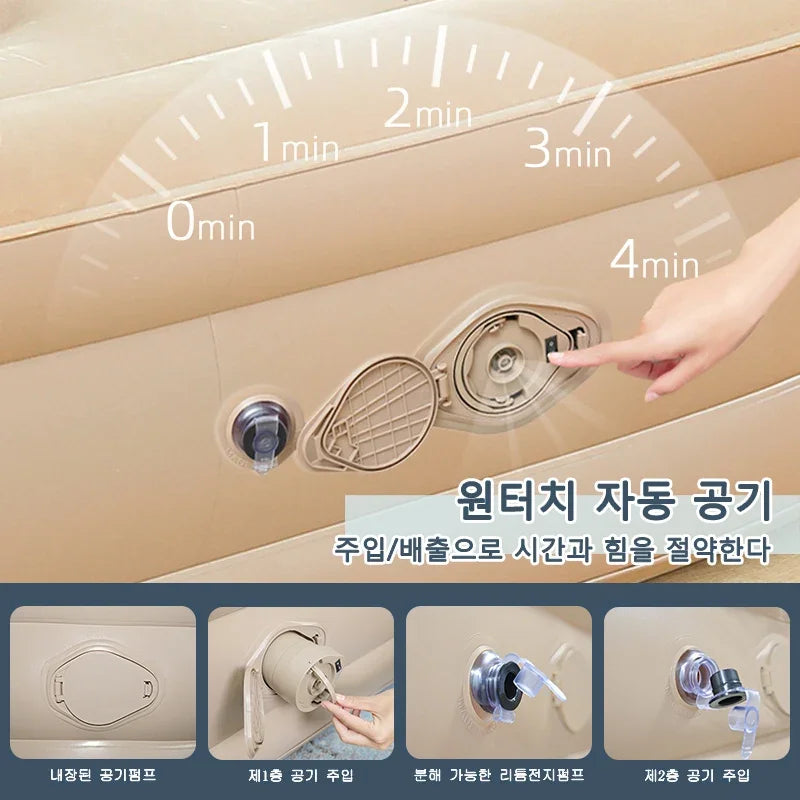 Outdoor Bed Air Cushion Nap Bed Heightening Thickening Air Mattress Inflatable Bed Home Single Air Mattress Double Camping Bed