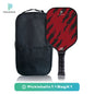 Intense Red Trace USAPA Pickleball Paddle Fiberglass Surface With High Grit & Spin Unibody Edgeless Sport Racquet Pickleball