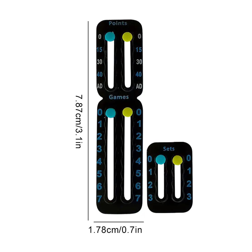 Tennis Racket Pickleball Paddle Scorekeeper Easily Mounted Score Keeper for Tennis Racket and Padel Point Tracker Tennis Gift