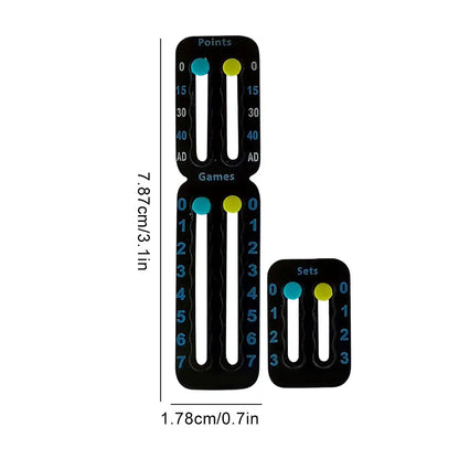 Tennis Racket Pickleball Paddle Scorekeeper Easily Mounted Score Keeper for Tennis Racket and Padel Point Tracker Tennis Gift