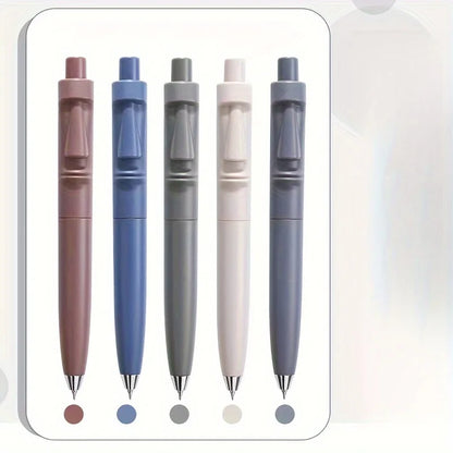 5pcs Stone Statue Click Pens High Capacity Chubby Pens for Smooth Writing and Comfortable Use Stationery Office Accessories