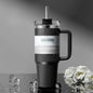40oz 1200ML double-layer insulated tumbler cold drink travel cup coffee cup A handled and strawed insulated tumbler Ice Cup