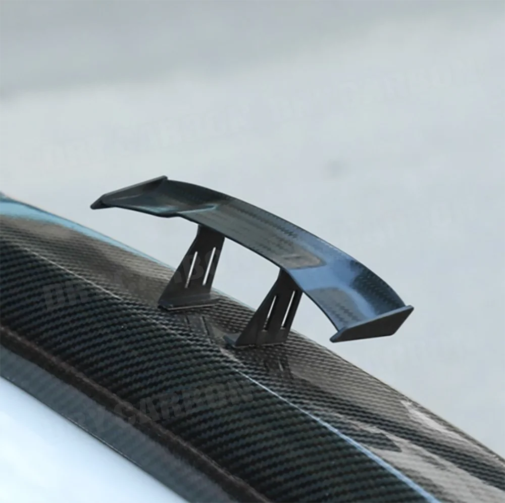 G Style Carbon Fiber Look Car Rear Spoiler Mini Wing Small Model Decoration Car Styling Black Blue Red White Grey