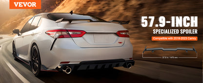 VEVOR GT Wing Car Spoiler Spoiler Compatible with 2018-2023 Camry High Strength ABS Material Baking Paint Car Rear Spoiler Wing