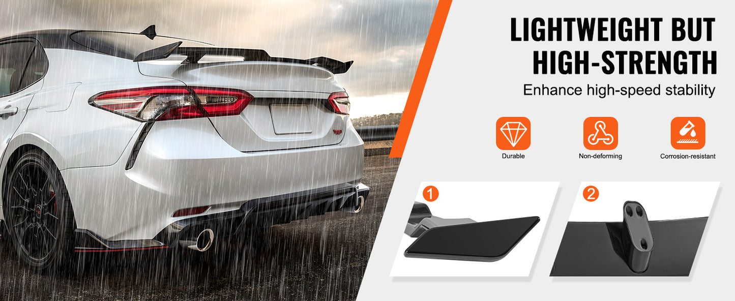 VEVOR GT Wing Car Spoiler Spoiler Compatible with 2018-2023 Camry High Strength ABS Material Baking Paint Car Rear Spoiler Wing