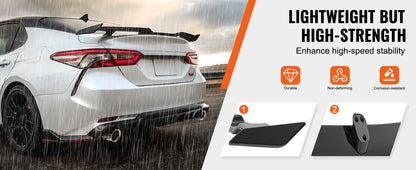 VEVOR GT Wing Car Spoiler Spoiler Compatible with 2018-2023 Camry High Strength ABS Material Baking Paint Car Rear Spoiler Wing